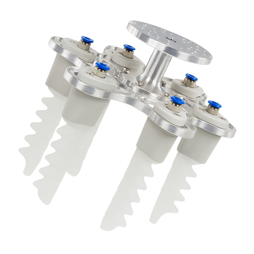 An image of a flexible end effector for handling fruit.